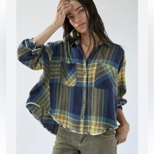 BDG Urban Outfitters Size Small Womens Top Karl Slouchy Plaid
Flannel Sh…